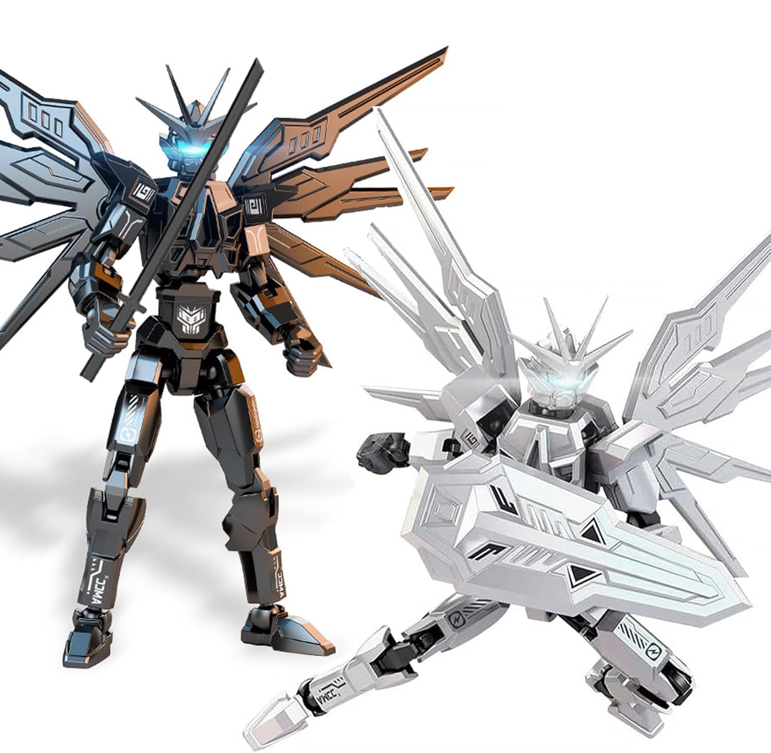 Amazon.com: T13 Action Figure 2-Pack Set, Titan 13 Robot 3D